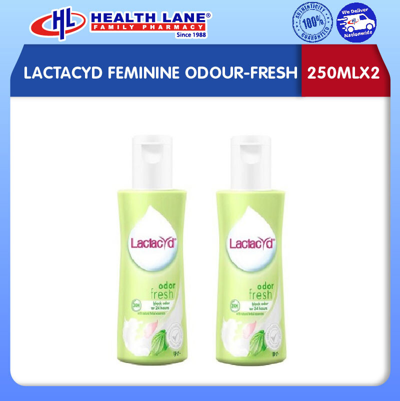 LACTACYD FEMININE ODOUR-FRESH (250MLX2)